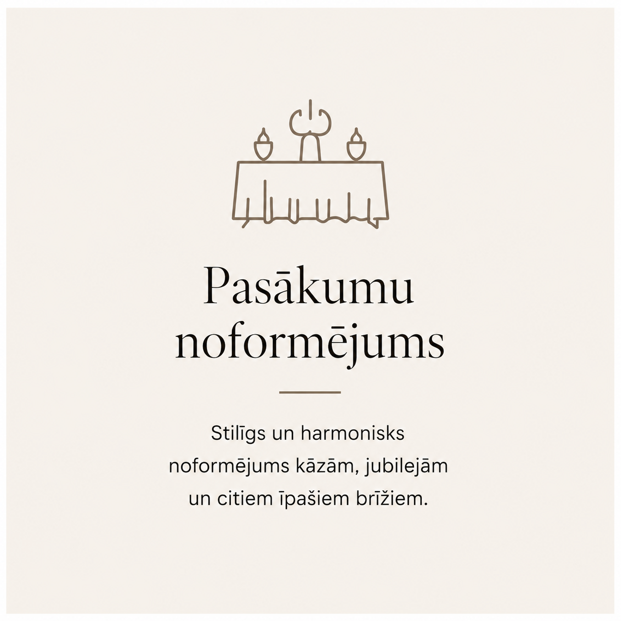 Pasākumu noformējums